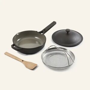 Our Place Always Pan 2.0 Char Gray Standard 10.5" Ceramic Non Stick 4 Pc 2.6 QT